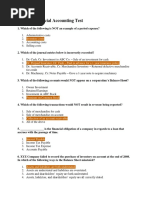 General Financial Accounting Test