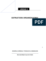 Unidad 3 Estructura Organizacional PDF