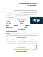 Ficha de Identificacion Del Cliente