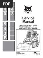 BOBCAT 540 SKID STEER LOADER Service Repair Manual SN 501012001 & Above PDF