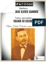 TIPACOQUE. Bambuco. Antonio Silva G. Transc. Piano Gerardo Betancourt.