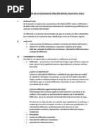 Determinación de La Velocidad de Infiltración Del Agua en El Suelo