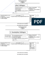 Diálogos - Exercício Prático Saudações