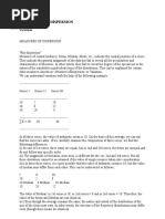 Statistics Dispersion