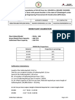 WMM Plant Calibration