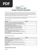 Project Kickoff Checklist 1