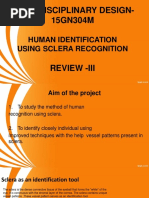 Multi Disciplinary Design-15GN304M: Human Identification Using Sclera Recognition