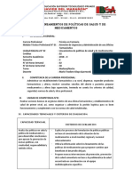 Sílabo de Lineamientos de Políticas de Salud y de Medicamentos