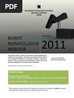 Trabajo Final Robot Manipulador Mentor Educacional PDF