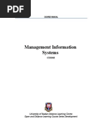 Management Information Systems: Course Manual