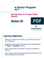 Flow Doctor Program Level 1: Introduction To Product Data Sheets