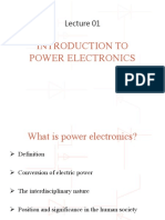 Lecture 01 - Introduction To Power Electroncis