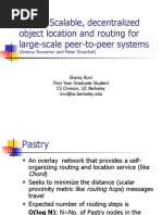 Pastry: Scalable, Decentralized Object Location and Routing For Large-Scale Peer-To-Peer Systems