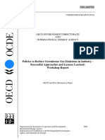 Policies To Reduce Greenhouse Gas Emissions in Industry - Successful Approaches and Lessons Learned: Workshop Report