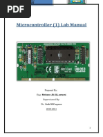 Microcontroller (1) Lab Manual: Prepared By: Eng: Mohsen Ali AL-awami Supervisered By: DR: 2010-2011