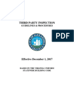 Third Party Inspection Guidelines and Procedures, December 1, 2017