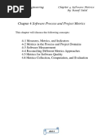 Chapter 4 Software Process and Project Metrics: This Chapter Will Discuss The Following Concepts