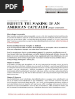 Buffett: The Making of An American Capitalist: Roger Lowenstein