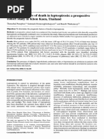 Prognostic Factors of Death in Leptospirosis: A Prospective Cohort Study in Khon Kaen, Thailand