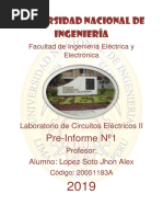 Pre Informe N 2 de Laboratorio de Circuitos Electricos 2