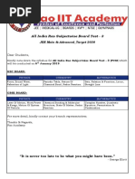 All India Rao Subjectwise Board Test - 3: JEE Main & Advanced - Target 2020