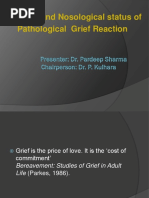 Concept and Nosological Status of Pathological Grief Reaction