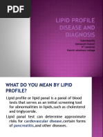 Lipid Profile Disease and Diagnosis