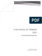 Plan Anual de Trabajo de Taller Mecanica Municipal