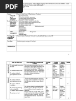 Description of Class Teaching Unit Type of Lesson