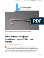 With 'Memory Objects,' Immigrants Carried Their Own History - Jweekly 2.20.2019