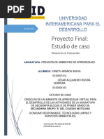 Proyecto Final Reacion de Ambientes de Aprendizaje