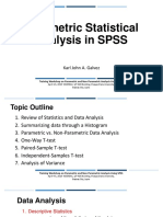 Parametric Statistical Analysis in SPSS