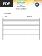 LAC SESSION Attendance Sheet