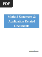 Method Statement & Application Related Documents PDF