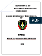 SILABO - INFORMATICA Aplicada A La Acción Policial PDF