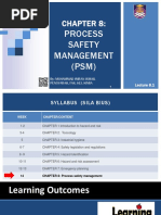 Lecture 8.1&2 Process Safety Management Ilearn PDF