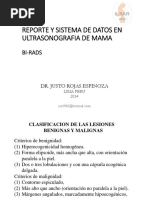 Ultrasonido de Mama Según BI-RADS (Breast Imaging Reporting Data System)