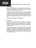 Control Del Crecimiento y Desarrollo de La Niña y El Niño