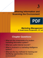 Gathering Information and Scanning The Environment: Marketing Management