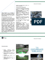 Tríptico Contaminación Del Agua