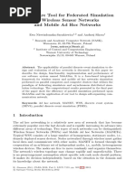 A Software Tool For Federated Simulation of Wireless Sensor Networks and Mobile Ad Hoc Networks