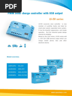 PWM Solar Charge Controller With USB Output: LS-EU Series