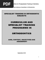 Orthodontic Curriculum