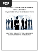 University of Finance and Marketing Group Assignment Subject: Principles of Microeconomics