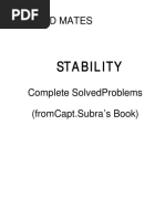 1533259245stability (Complete Solved Problems From Capt. Subra Text Book) PDF