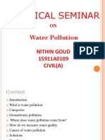 Water Pollution PPT Civil NITHIN