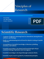 Principles of Scientific Research