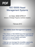 ISO 55000 - Asset Management Systems - PPT - Jim Dieter - February 2013 PDF