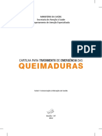 Cartilha para Tratamento de Emergência Das Queimaduras PDF