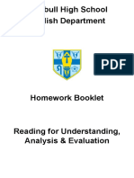 RUAE Homework Booklet